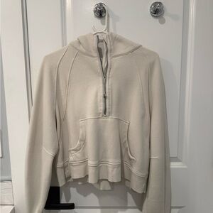 Lululemon Athletica Cream Zip-Up Hoodie